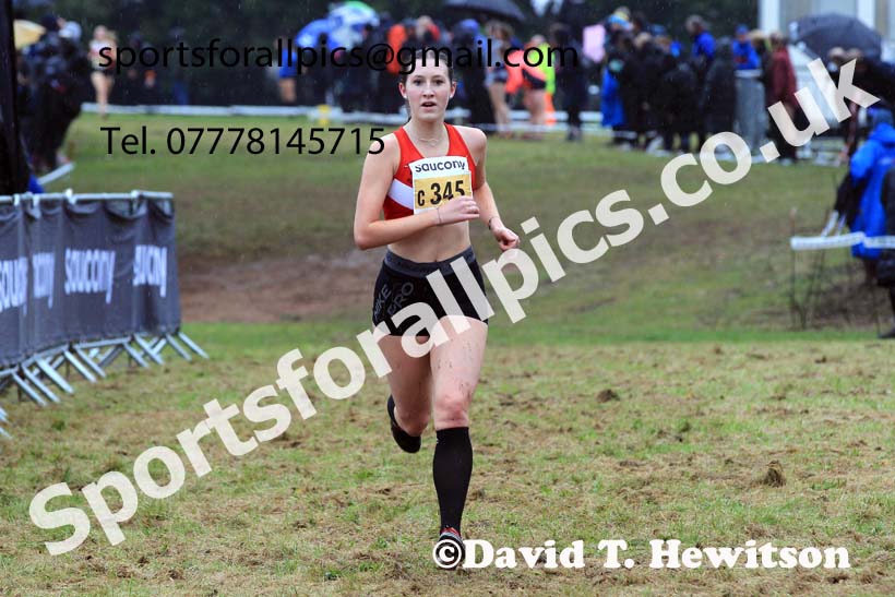 Womens Under-17s 2023 National Cross Country Relays, Berry Hill Park, Mansfield.  Photo: David T. Hewitson/Sports for All Pics
